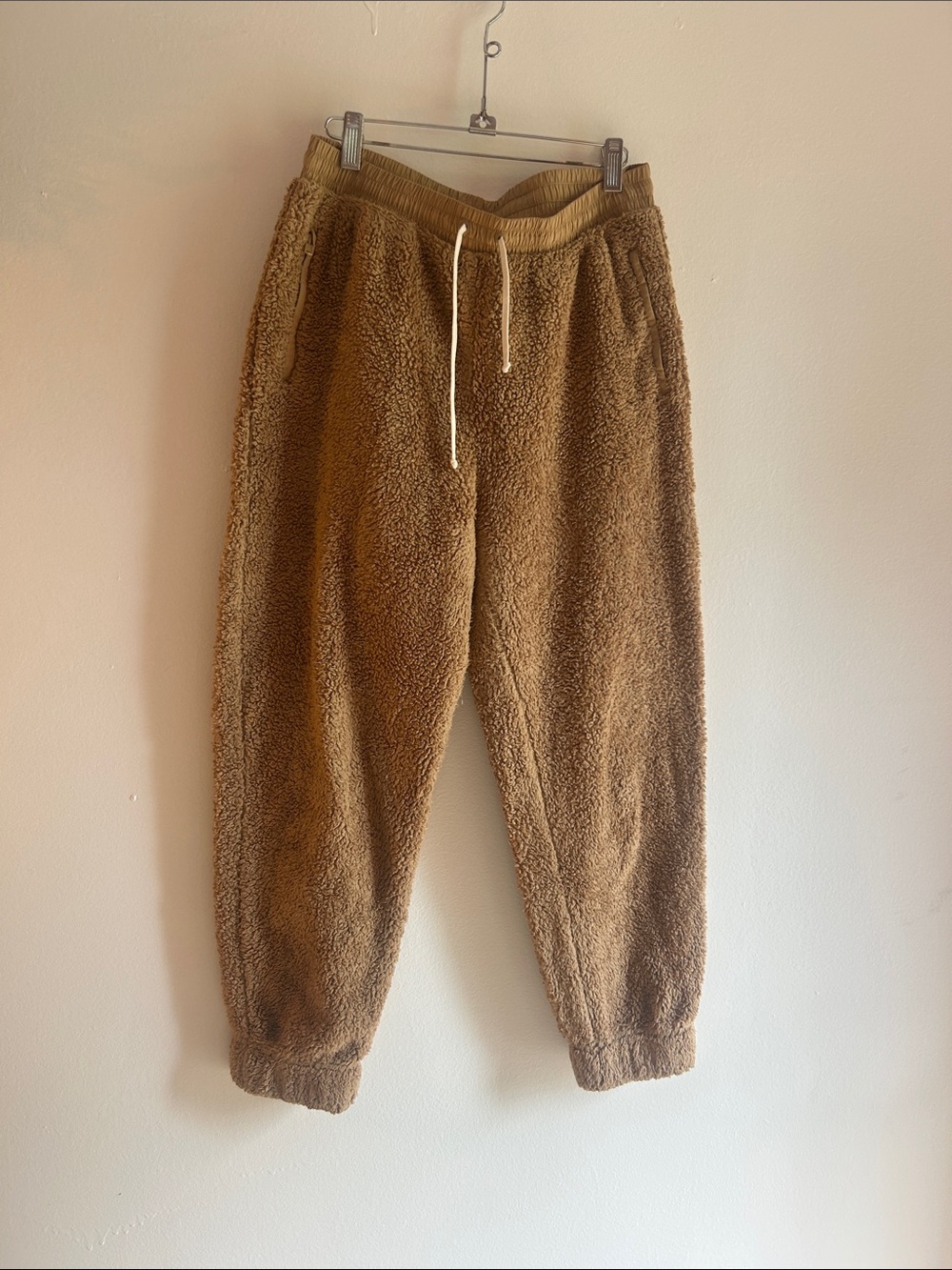 American Eagle Outfitters Brown Sherpa Joggers